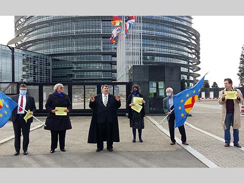 Bekenntnis zu EU-Parlament in Straßburg. Bild: Paneuropa